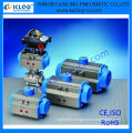 3 pcs ball valve/ pneumatic actuator controlled